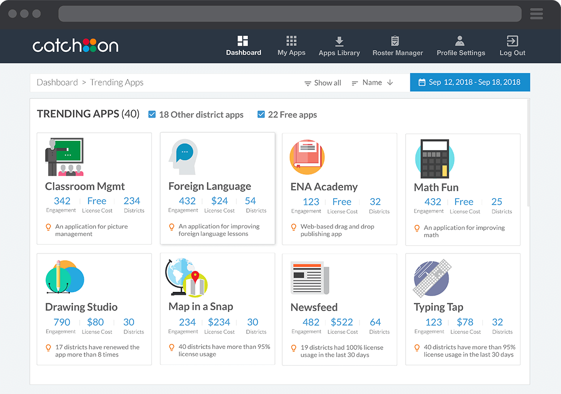 Trending Apps Screenshot